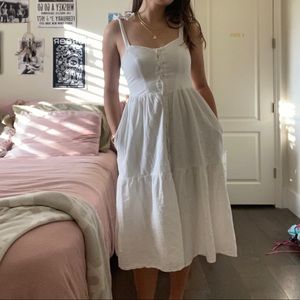 UO Positano Tie Shoulder Sun Dress! Size S